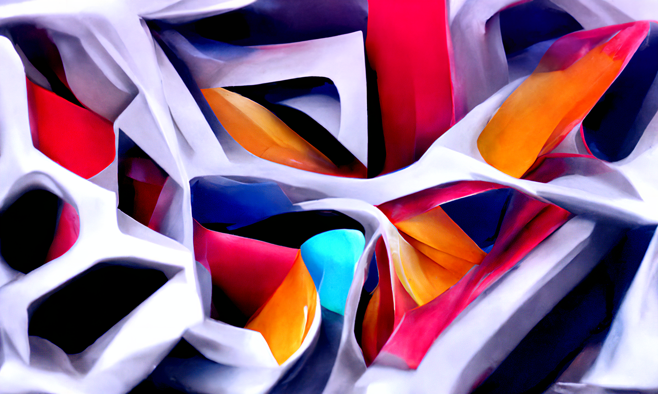 Designed by GPT-3: The artwork is based on the idea of emergence, or the principle that new perspectives can be greater than the sum of the parts. It features a number of different elements, all coming together to create a cohesive whole. The style is modern and abstract, with bright colors and geometric shapes.