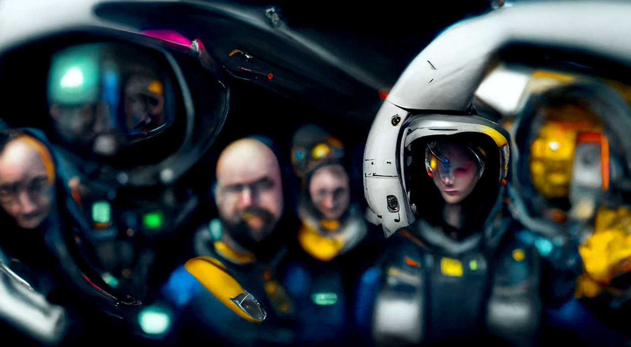 A crew for a spaceship for human creativity